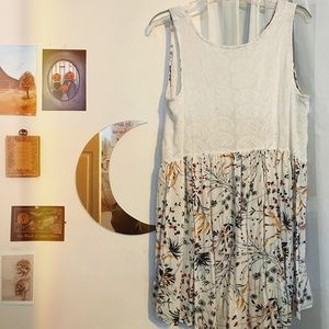 Flowy floral slip dress